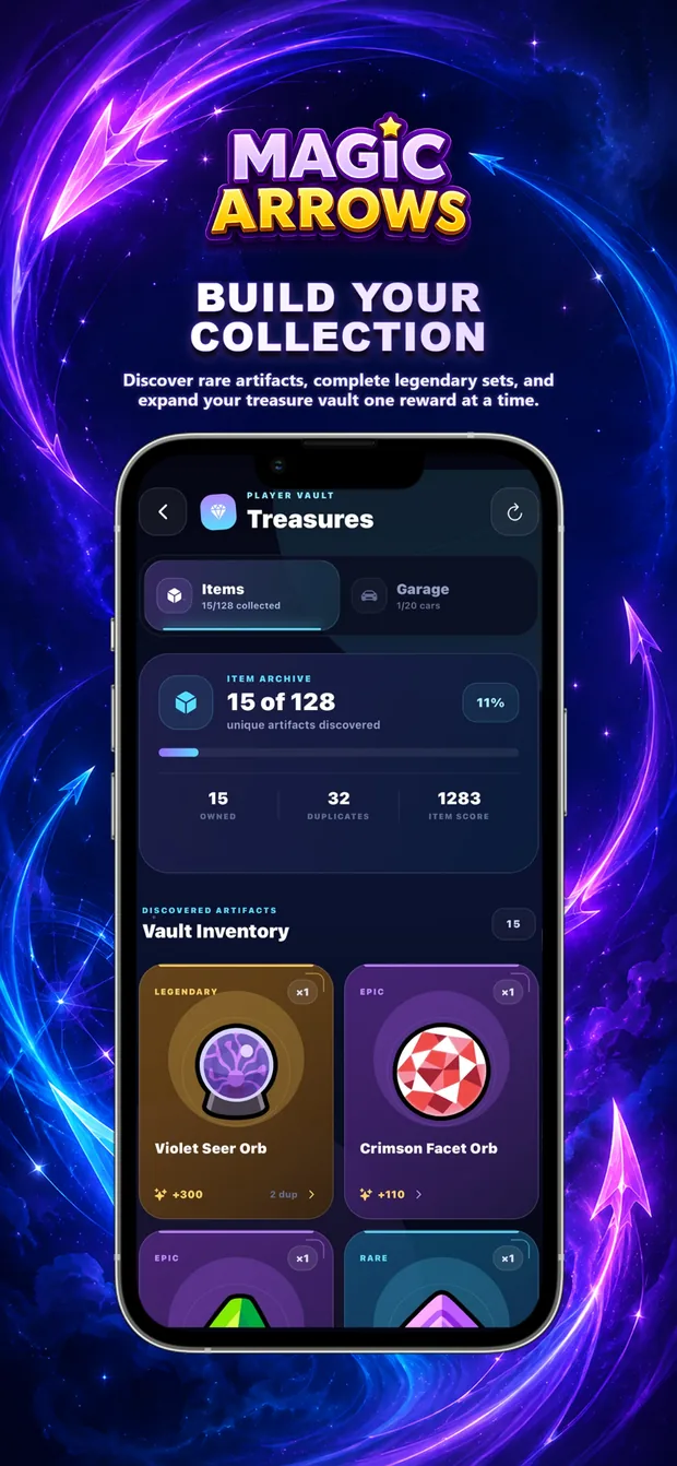 Build Your Collection — Magic Arrows screenshot