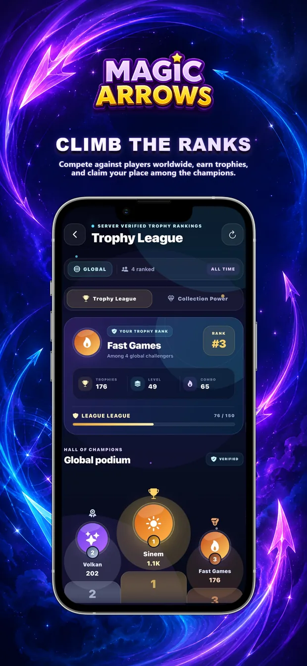 Climb the Ranks — Magic Arrows screenshot